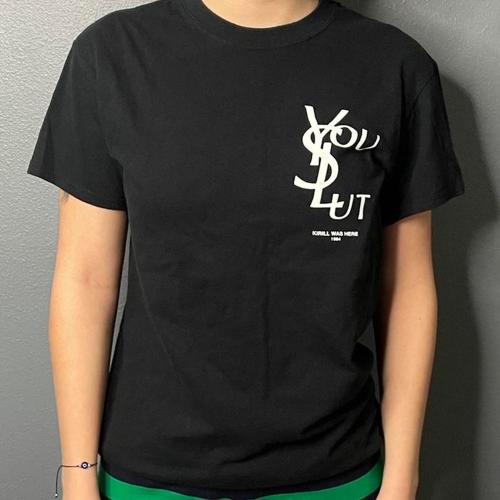 YSL Black T shirt. Size Small.